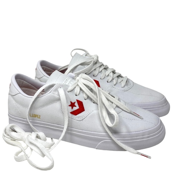 Converse Other - 💖MEGA SALE💖Converse Louie Lopez Pro OX Low Top White Canvas Men’s A02416C